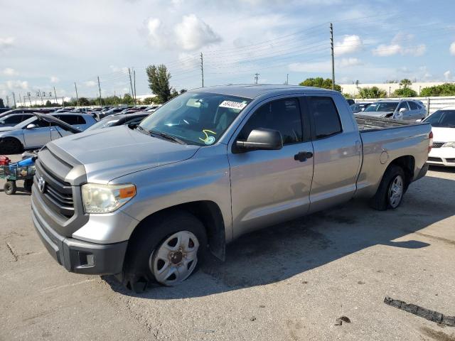 5TFRU5F14EX030805 - 2014 TOYOTA TUNDRA DOUBLE CAB SR/SR5 SILVER photo 1