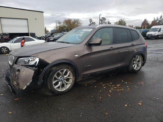 5UXWX7C55E0E76355 - 2014 BMW X3 XDRIVE35I BROWN photo 1