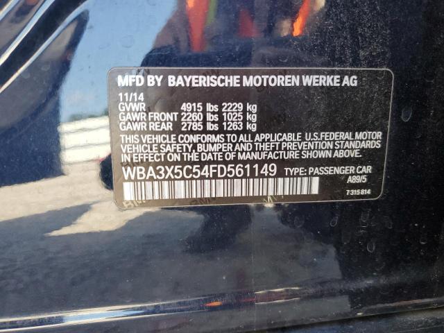 WBA3X5C54FD561149 - 2015 BMW 328 XIGT BLUE photo 12