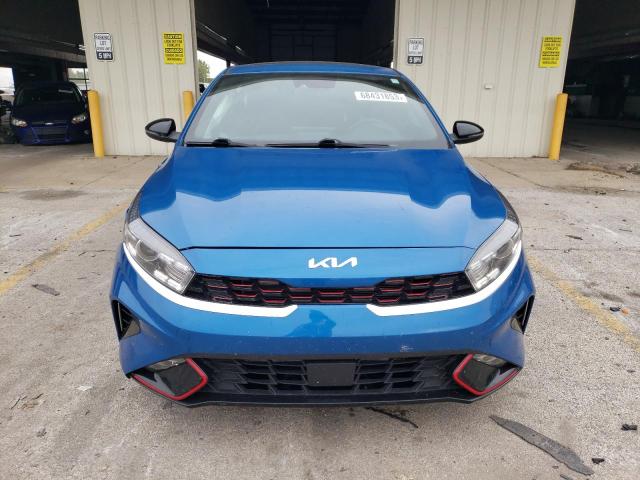 3KPF54AD1NE505208 - 2022 KIA FORTE GT LINE BLUE photo 5