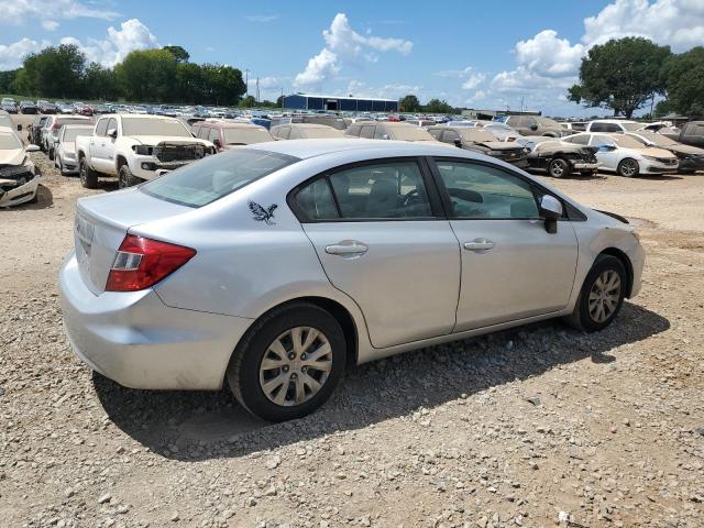 19XFB2F50CE372047 - 2012 HONDA CIVIC LX SILVER photo 3