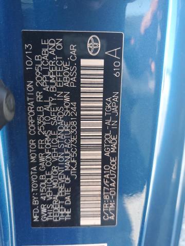 JTKJF5C73E3081244 - 2014 TOYOTA SCION TC ლურჯი ფოტო 13