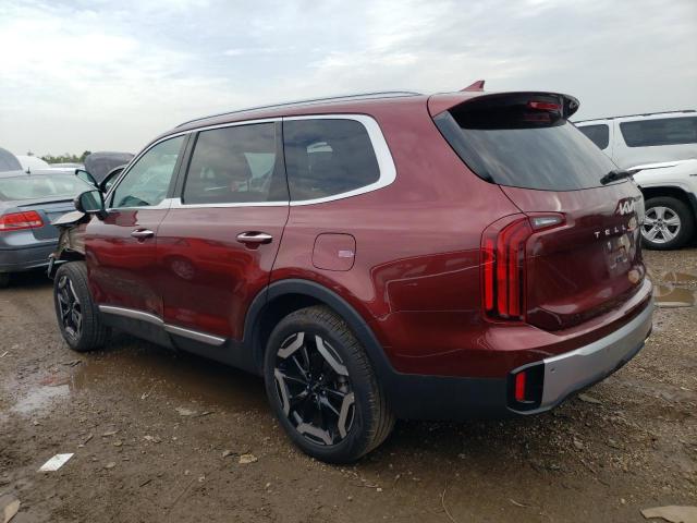 5XYP6DGC8PG346418 - 2023 KIA TELLURIDE S BURGUNDY photo 2