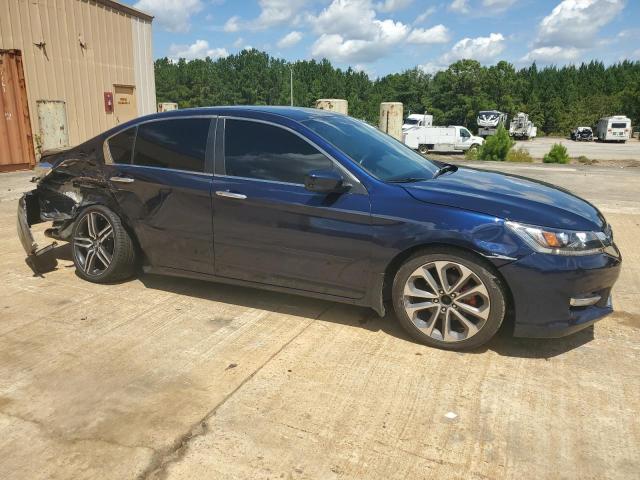 1HGCR2F59EA023474 - 2014 HONDA ACCORD SPORT BLUE photo 4