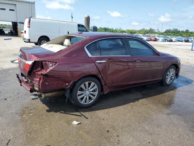 1HGCR2F84DA019616 - 2013 HONDA ACCORD EXL BURGUNDY photo 3