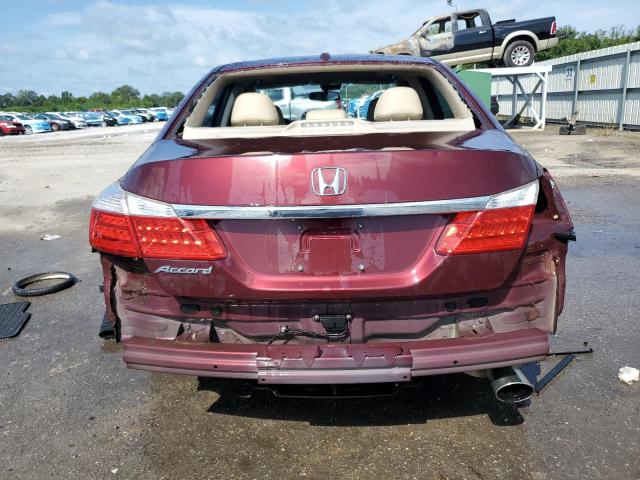 1HGCR2F84DA019616 - 2013 HONDA ACCORD EXL BURGUNDY photo 6