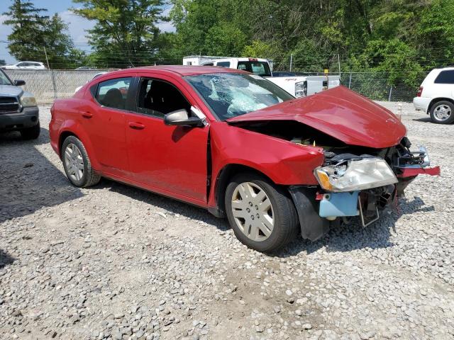 1C3CDZAB5DN700471 - 2013 DODGE AVENGER SE RED photo 4