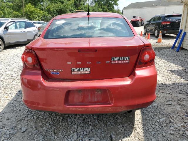 1C3CDZAB5DN700471 - 2013 DODGE AVENGER SE RED photo 6