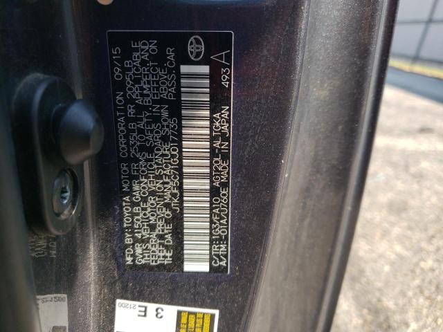 JTKJF5C71GJ017735 - 2016 TOYOTA SCION TC ნაცრისფერი ფოტო 13