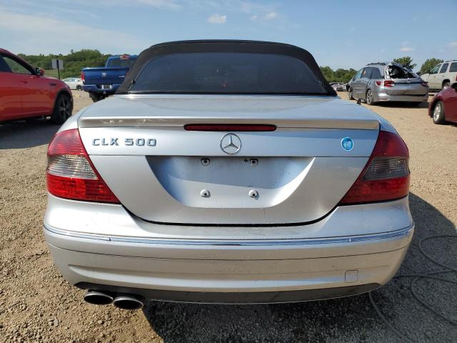 WDBTK75G86T061673 - 2006 MERCEDES-BENZ CLK 500 SILVER photo 6