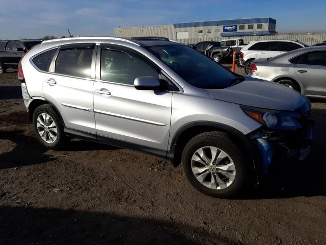 2HKRM4H75EH714348 - 2014 HONDA CR-V EXL SILVER photo 4