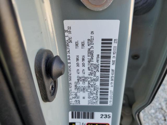 3TMCZ5AN7PM543217 - 2023 TOYOTA TACOMA DOUBLE CAB Сұр фото 12