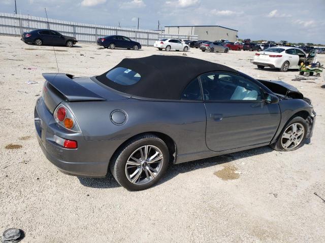 4A3AE45G33E188357 - 2003 MITSUBISHI ECLIPSE SPYDER GS GRAY photo 3