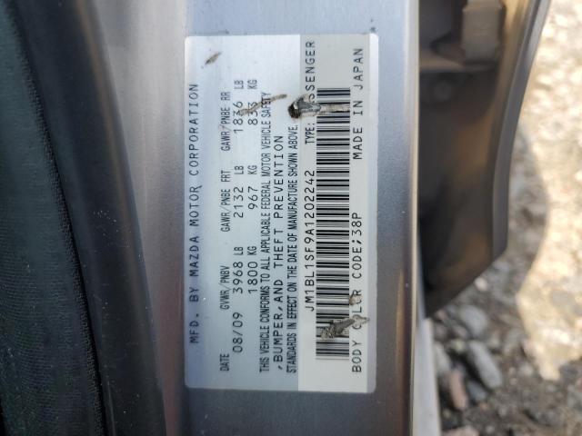 JM1BL1SF9A1202242 - 2010 MAZDA 3 I SILVER photo 12