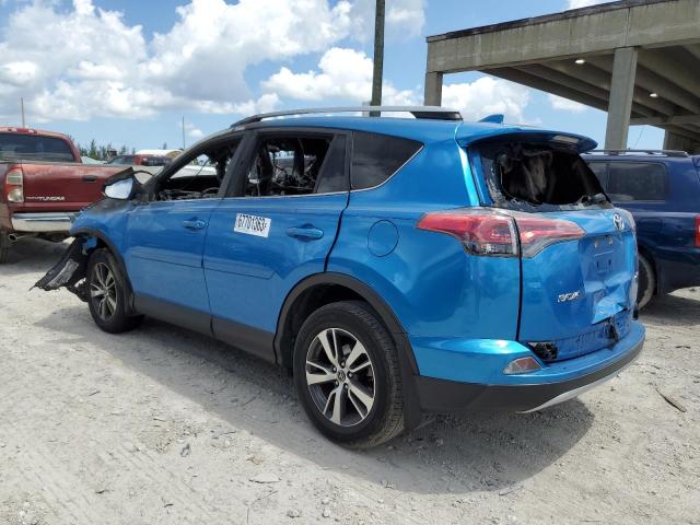 JTMWFREV6JJ206744 - 2018 TOYOTA RAV4 ADVENTURE BLUE photo 2