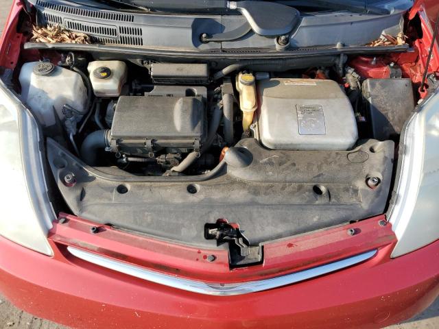 JTDKB20U967074602 - 2006 TOYOTA PRIUS წითელი ფოტო 11