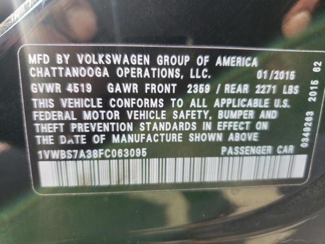 1VWBS7A38FC063095 - 2015 VOLKSWAGEN PASSAT SE BLACK photo 23