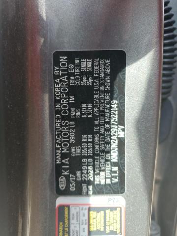 KNDJN2A29J7522149 - 2018 KIA SOUL GRAY photo 12