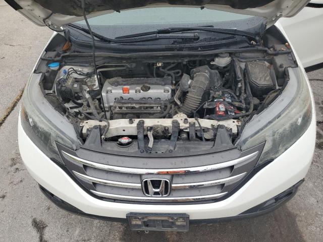 5J6RM4H74EL011636 - 2014 HONDA CR-V EXL WHITE photo 12