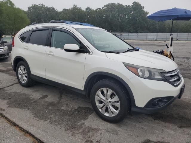 5J6RM4H74EL011636 - 2014 HONDA CR-V EXL WHITE photo 4