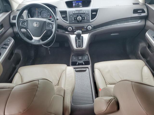 5J6RM4H74EL011636 - 2014 HONDA CR-V EXL WHITE photo 8
