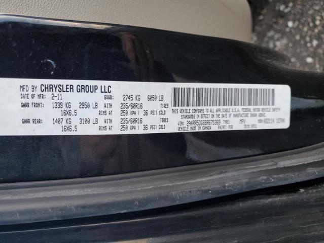 2A4RR5DG6BR675369 - 2011 CHRYSLER TOWN & COU TOURING 黑色 照片 13