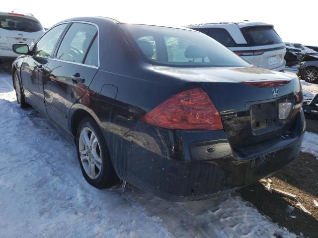 1HGCM56397A162120 - 2007 HONDA ACCORD SE BLACK photo 2