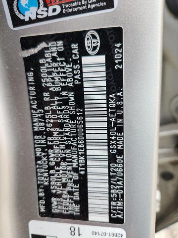 4T1BK1EB6DU065612 - 2013 TOYOTA AVALON BASE Сірий фото 12