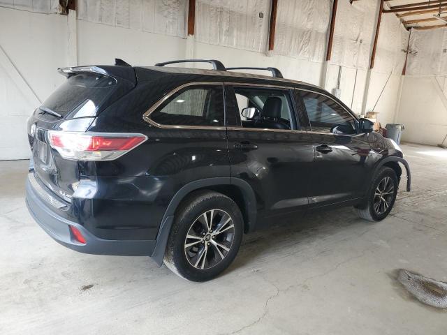 5TDJKRFHXGS259750 - 2016 TOYOTA HIGHLANDER XLE Schwarz Foto 3