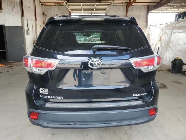5TDJKRFHXGS259750 - 2016 TOYOTA HIGHLANDER XLE Schwarz Foto 6