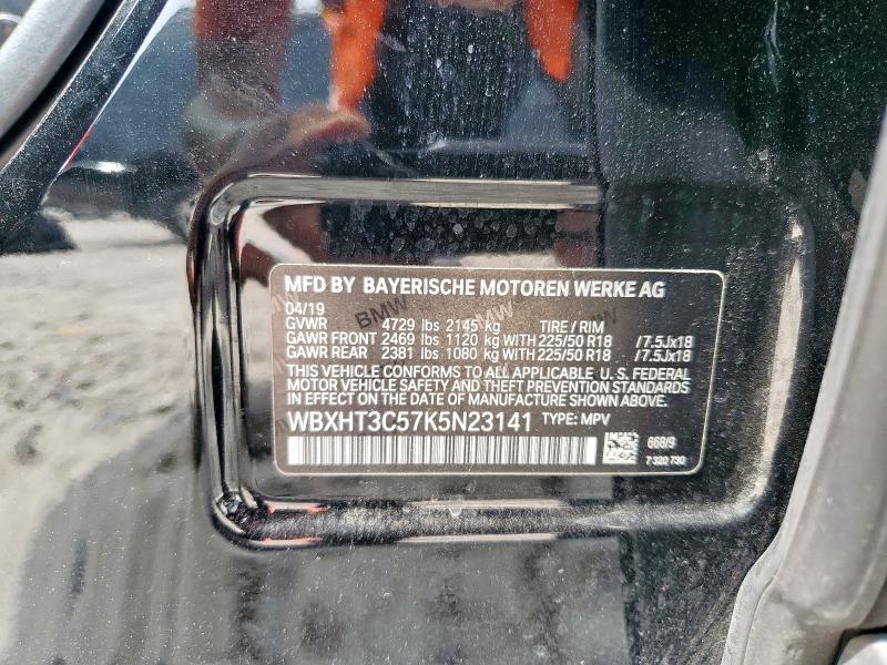 WBXHT3C57K5N23141 - 2019 BMW X1 XDRIVE28I BLACK photo 13