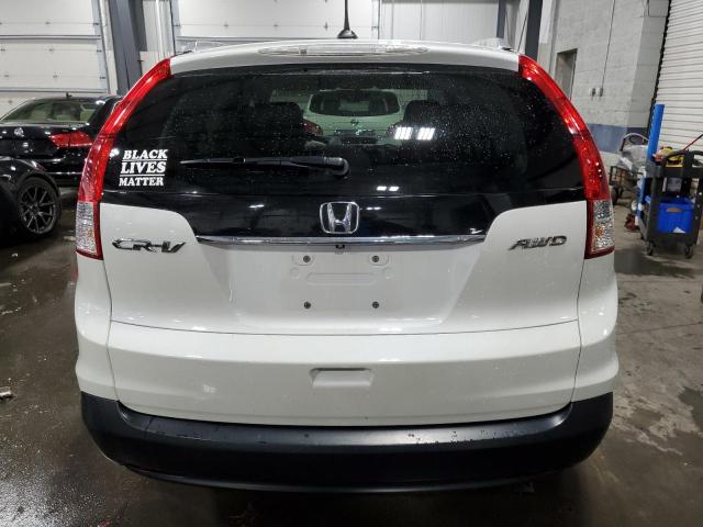 5J6RM4H7XEL067239 - 2014 HONDA CR-V EXL WHITE photo 6