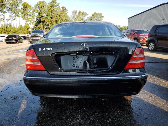 WDBNG70J02A225369 - 2002 MERCEDES-BENZ S 430 BLACK photo 6