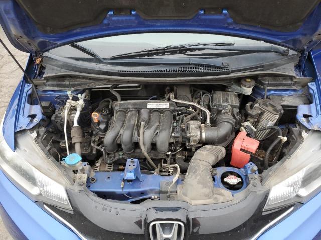 JHMGK5H88HS010127 - 2017 HONDA FIT EX BLUE photo 11