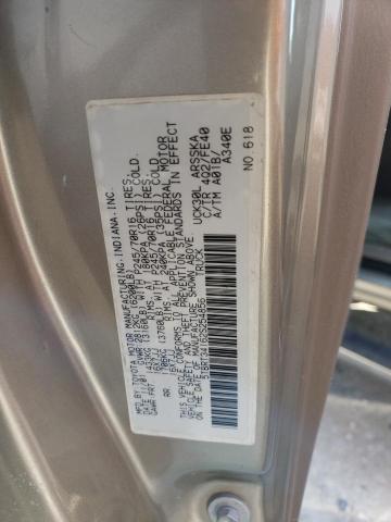 5TBRT34162S254856 - 2002 TOYOTA TUNDRA ACCESS CAB ოქროსფერი ფოტო 12