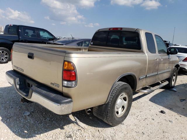 5TBRT34162S254856 - 2002 TOYOTA TUNDRA ACCESS CAB ოქროსფერი ფოტო 3