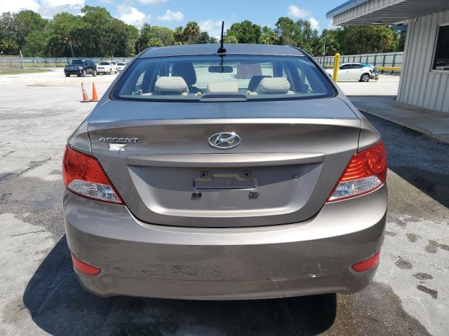 KMHCU4AE3CU035899 - 2012 HYUNDAI ACCENT GLS თაფლისფერი ფოტო 6