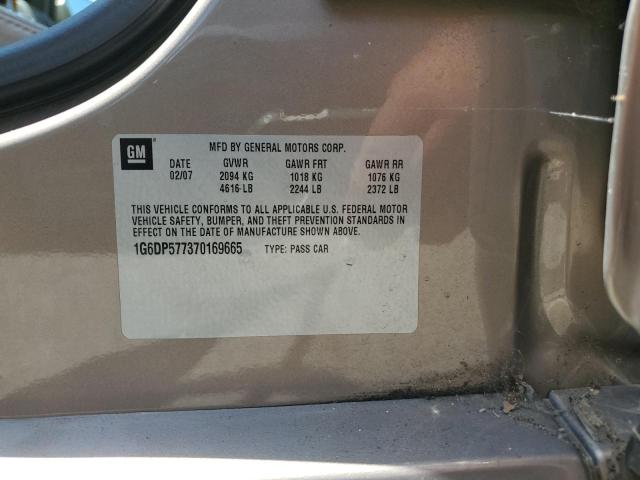 1G6DP577370169665 - 2007 CADILLAC CTS HI FEATURE V6 TAN photo 12