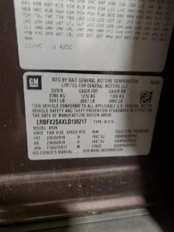 LRBFX2SAXLD198217 - 2020 BUICK ENVISION ESSENCE BROWN photo 14