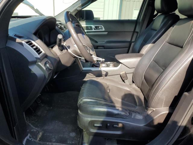 1FM5K8D86EGB75183 - 2014 FORD EXPLORER XLT BLACK photo 7
