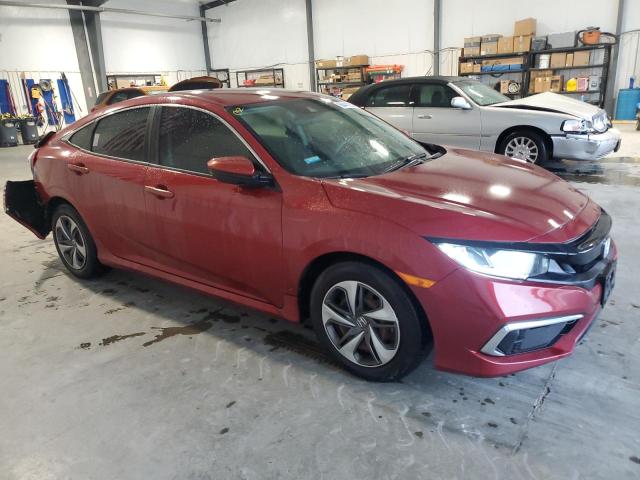 19XFC2F61LE005549 - 2020 HONDA CIVIC LX BURGUNDY photo 4