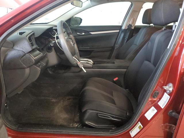 19XFC2F61LE005549 - 2020 HONDA CIVIC LX BURGUNDY photo 7