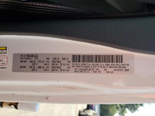 1C4HJWEG8FL661372 - 2015 JEEP WRANGLER UNLIMITED SAHARA თეთრი ფოტო 12