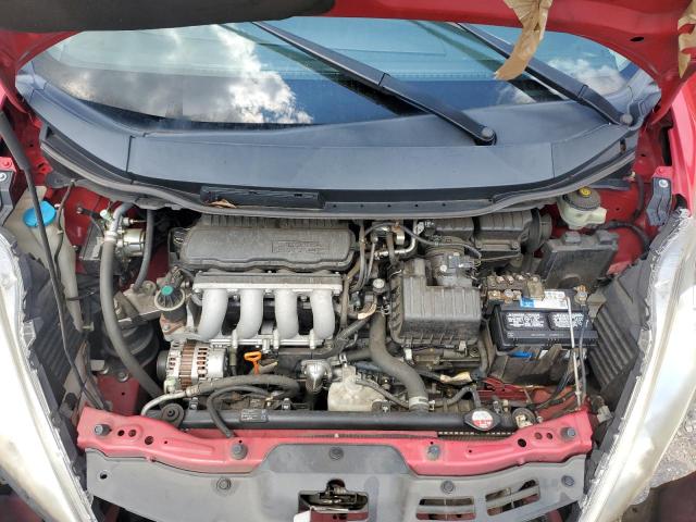 JHMGE8H46AC032469 - 2010 HONDA FIT SPORT RED photo 11