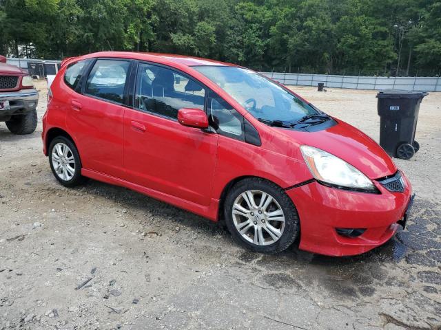 JHMGE8H46AC032469 - 2010 HONDA FIT SPORT RED photo 4