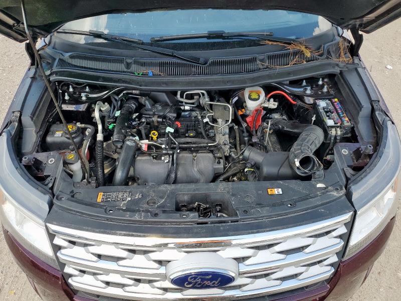 1FM5K8DH2KGB52155 - 2019 FORD EXPLORER XLT 勃艮第红 照片 12