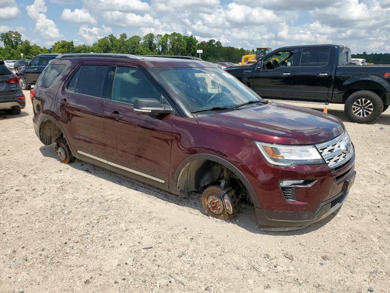 1FM5K8DH2KGB52155 - 2019 FORD EXPLORER XLT 勃艮第红 照片 4