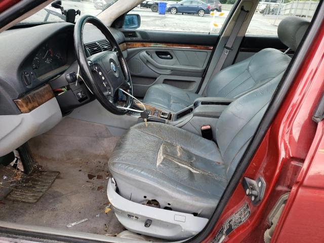 WBADN6346YGM66231 - 2000 BMW 540 I AUTOMATIC RED photo 7