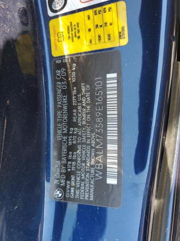 WBALM73589E165101 - 2009 BMW Z4 SDRIVE35I Көк фото 12