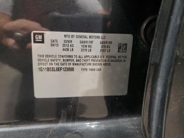 1G11B5SL8EF123898 - 2014 CHEVROLET MALIBU LS GRAY photo 12